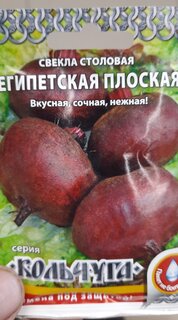 Семена Свекла, Египетская плоская, 3 г, Кольчуга, цветная упаковка, Русский огород - фото 2 от пользователя