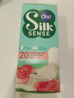 Прокладки женские Ola, Silk sense daily deo Бархатная роза, ежедневные, 20 шт - фото 2 от пользователя