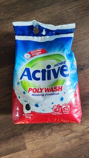 Стиральный порошок Active, 3 кг, автомат, универсальный, Poly Wash - фото 3 от пользователя