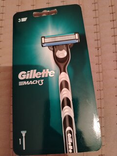 Станок для бритья Gillette, Mach3, для мужчин, 3 лезвия, 1 сменная кассета - фото 1 от пользователя