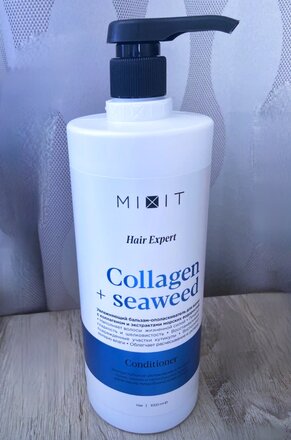 Бальзам-ополаскиватель для поврежденных волос, Mixit, Hair Expert, увлажняющий, 1 л - фото 7 от пользователя