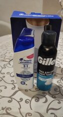 Набор подарочный для мужчин, Head &amp; Shoulders, шампунь от перхоти 2в1 200мл + Gillette пена для бритья Sensiti - фото 1 от пользователя