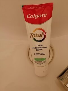 Зубная паста Colgate, Total 12, 75 мл, профессиональная чистка гель, CN05045A - фото 2 от пользователя