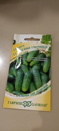 Семена Огурец, Зеленые гномики F1, Семена от автора, мини пикуль, смарт-тип, цветная упаковка, Гавриш - фото 5 от пользователя