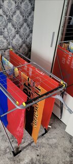 Сушилка для белья напольная, 20 м, складная, 20 прутьев, 17 кг, стальная, Comfort, СНБ002 - фото 9 от пользователя