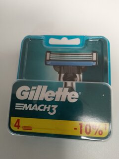 Сменные кассеты для бритв Gillette, Mach3, для мужчин, 4 шт - фото 6 от пользователя