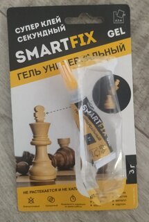 Клей A.D.M, универсальный, 3 г, блистер, SmartFix GEL, Супер - фото 1 от пользователя