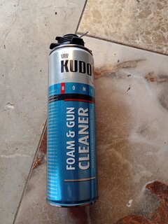 Очиститель от монтажной пены, HOME Foam&amp;Gun Cleaner, 0.65 л, KUDO - фото 8 от пользователя