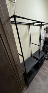 Вешалка напольная 108х36х170 см, металл, Макси, VPW21, черная - фото 5 от пользователя