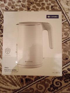 Чайник электрический Daniks, 2818C, белый матовый, 1.5 л, 1600 Вт, скрытый нагревательный элемент, пластик - фото 7 от пользователя