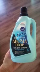 Гель для стирки Aroma Drop, 1 л, универсальный, Свежесть водопада 2 в 1 - фото 2 от пользователя