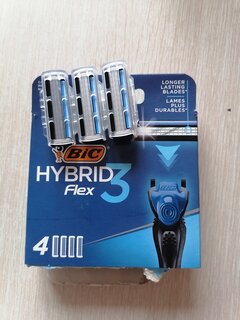 Сменные кассеты для бритв Bic, Flex 3 hibrid, для мужчин, 4 шт, 948274 - фото 1 от пользователя