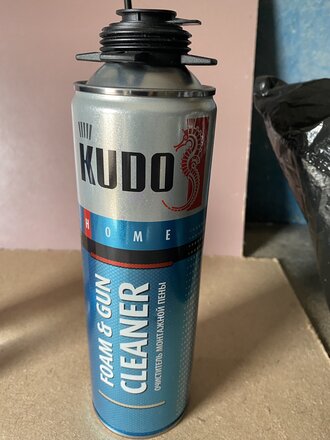 Очиститель от монтажной пены, HOME Foam&amp;Gun Cleaner, 0.65 л, KUDO - фото 7 от пользователя
