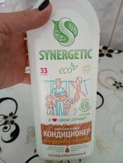 Кондиционер для белья Synergetic, 1 л, Миндальное молочко, концентрат - фото 4 от пользователя