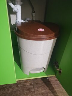 Контейнер для мусора пластик, 19 л, квадратный, педаль, бежевый мрамор, Idea, М2892 - фото 4 от пользователя