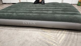 Матрас надувной Intex, 191х137х25 см, 64762, насос встроенный, ножной, флокированный, 272 кг - фото 8 от пользователя