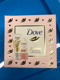 Набор подарочный для женщин, Dove, С любовью для Вас, дезодорант 50 мл + крем для рук 50 мл - фото 4 от пользователя