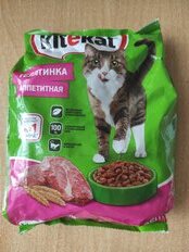 Корм для животных Kitekat, 350 г, для взрослых кошек, сухой, аппетитная телятинка, пакет, 10132145 - фото 2 от пользователя