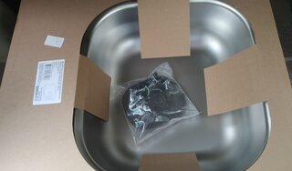 Мойка кухонная врезная, Ukinox, Комфорт, нержавеющая сталь, 580х480 мм, левая, COM580.480 -GT6K 2L - фото 3 от пользователя