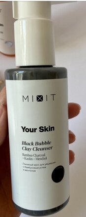 Мусс для умывания Mixit, Your Skin, с бамбуковым углем и ментолом, 150 мл - фото 3 от пользователя
