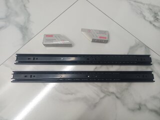 Направляющая шариковая 18&quot;, 450х35х0.8 мм, 2 шт, черная, StahlBuro, 16323 - фото 2 от пользователя