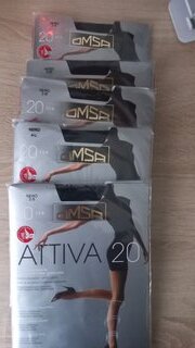 Колготки Omsa, Attiva, 20 DEN, р. 2, nero/черные, шортики, с укрепленным мыском - фото 4 от пользователя