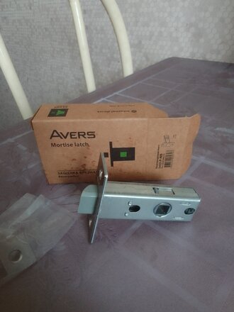 Защелка врезная, Avers, 5400-P-NIS, 21100, язычок пластиковый, без ручек, матовый никель - фото 7 от пользователя