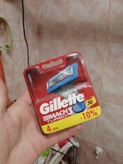 Сменные кассеты для бритв Gillette, Mach3 Turbo, для мужчин, 4 шт - фото 1 от пользователя