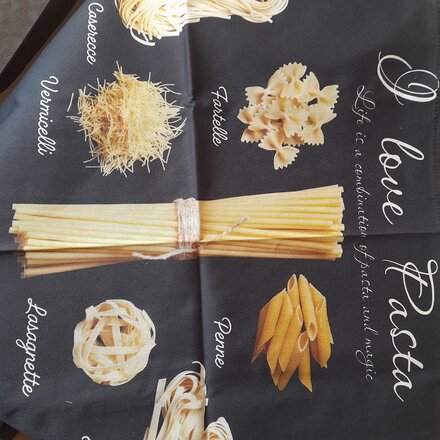 Полотенце кухонное 40х73 см, 100% хлопок, саржа, Этель, Pasta, Россия - фото 2 от пользователя