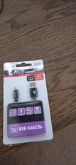 Кабель USB, AVS, MR-301, microUSB, 1 м, черный, A78606S - фото 9 от пользователя