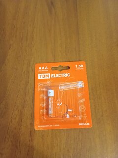 Батарейка TDM Electric, ААА (LR03, 24A), Alkaline, щелочная, 1.5 В, блистер, 4 шт, SQ1702-0006 - фото 2 от пользователя