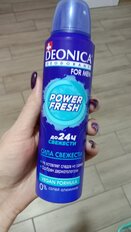 Дезодорант Deonica, Power Fresh, для мужчин, спрей, 150 мл - фото 4 от пользователя