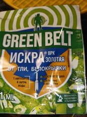 Инсектицид Искра Золотая, от тли, белокрылки, жидкость, 1 мл, Green Belt - фото 4 от пользователя