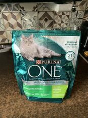 Корм для животных Purina, One, 750 г, для домашних кошек, индейка, цельные злаки, 0042014118 - фото 1 от пользователя