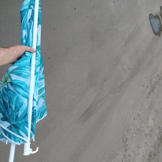 Зонт пляжный 200 см, с наклоном, 8 спиц, металл, Тропические листья, LG07/2 - фото 3 от пользователя