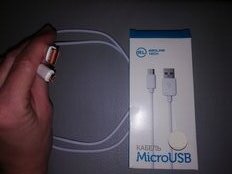 Кабель USB, Red Line, micro USB, 1 м, белый, УТ000008647 - фото 1 от пользователя