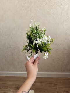 Цветок искусственный пасхальный, Незабудка, 7 веток, 33 см, в ассортименте, F49-134 - фото 4 от пользователя
