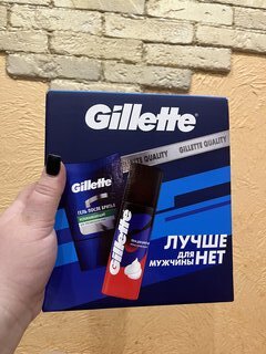 Набор подарочный для мужчин, Gillette, гель после бритья для чувствительной кожи 75 мл + пена для бритья 50 мл - фото 7 от пользователя