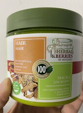 Маска для укрепления волос, Herbal&amp;Berries, с экстрактом аира, 500 мл - фото 9 от пользователя