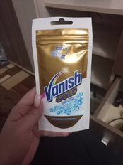 Пятновыводитель-отбеливатель Vanish, Oxi Magic Color, 90 г, порошок, для белого, кислородный, 3024086 - фото 1 от пользователя