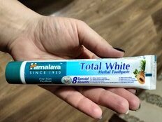 Зубная паста Himalaya, Total White Отбеливающий уход, 50 мл - фото 9 от пользователя