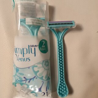 Станок для бритья Gillette, Simply Venus2, для женщин, 2 лезвия, 2 шт, одноразовые - фото 8 от пользователя