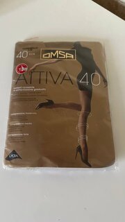 Колготки Omsa, Attiva, 40 DEN, р. 3, caramello/светло-бежевые, шортики, с укрепленным мыском - фото 1 от пользователя