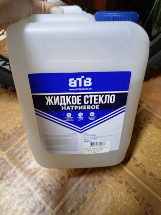 Жидкое стекло 7.5 кг, канистра, ВТВ - фото 1 от пользователя