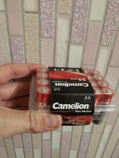 Батарейка Camelion, АА (LR6, 15A), Alkaline Plus, алкалиновая, 1.5 В, коробка, 24 шт, 6752 - фото 1 от пользователя