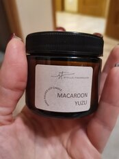 Свеча декоративная ароматическая, 5х5.5 см, в стакане, Stella Fragrance, St Macaroon Yuzu, 50 гр, SF0421 - фото 1 от пользователя