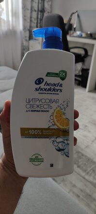 Шампунь Head &amp; Shoulders, Цитрусовая свежесть, для всех типов волос, 1 л - фото 5 от пользователя