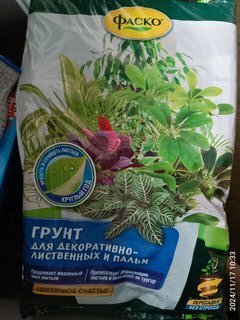 Грунт Цветочное Счастье, для декоративно-лиственных, 5 л, Фаско - фото 1 от пользователя