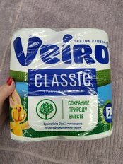 Туалетная бумага Veiro, Linia Classic, 2 слоя, 4 шт, 17.5 м, с втулкой, белая - фото 9 от пользователя