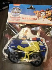 Каталка Щенячий патруль Гонщик, 12 см, Буратино, дерево, PAWPET-12 - фото 5 от пользователя